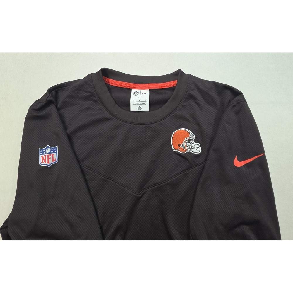 Nike Cleveland Browns Long Sleeve Shirt M LIMITED USE On Field Performance